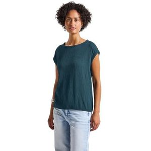 Street One - Blouse - Turkoois - Dames - Met Tape Details