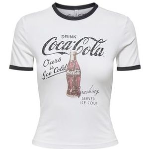 Onlcoca Cola Life S/S Short Top Box JRS, cloud dancer, XL