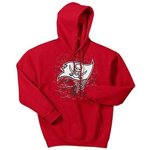NFL Tampa Bay Buccaneers heren digitale logo hoodie, rood, X-Large