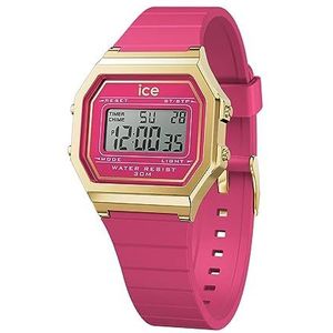 Ice-Watch - ICE digit retro Raspberry sorbet - Rood dames horloge met kunststof band - 022050 (Small)