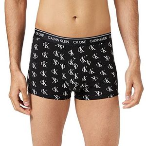 Calvin Klein Boxershorts voor heren, met stretch, Staggered logo_zwart, M