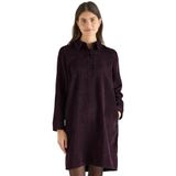 CECIL Corduroy jurk in effen kleur Eggplant red L