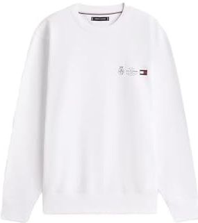 Tommy Hilfiger, Heren, Sweatshirts & Hoodies, Wit, Maat: S