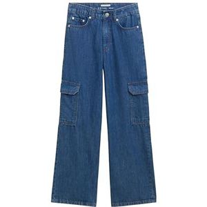 TOM TAILOR Cargojeans voor meisjes en kinderen, 10119 - Used Mid Stone Blue Denim, 128
