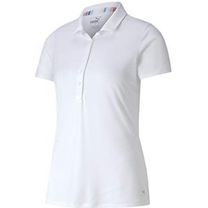 PUMA Damen W Rotation Polo Poloshirt, Bright White, XS