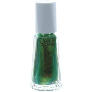 Layla Cosmetics 1243R23-061 Ceramic Effect nagellak - goudgroen, per stuk verpakt (1 x 0,01 l)
