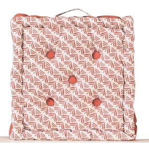 Atout Ciel Vloerkussen, bedrukt, voor- en achterkant, effen, 40 x 40 cm, met bedrukt handvat