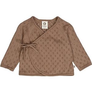 Müsli by Green Cotton Gebreide cardigan voor jongens, walnoot, 68 cm