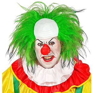 Widmann 02004 - Pruik Clown-glad met groen haar, in doos, horror, killer, themafeest, Halloween