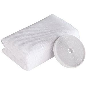 Windhager Insectenwerende hor Plus voor ramen, insectenwerend weefsel, vliegennet, individueel op maat te snijden, incl. montage-klittenband, 100 x 100cm, wit, 03484