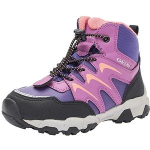 Geox J Magnetar Girl B Ab Sneakers voor meisjes, violet oranje, 36 EU