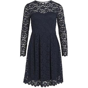 Vila Vikalila L/S LACE NOOS Jurk, Navy Blazer, XXL, navy blazer, XXL