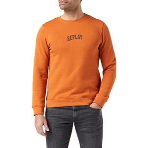 Replay Sweatshirt voor heren, 610 Oranje, S