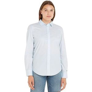 Tommy Hilfiger Dames Fil Regular Shirt Ls Casual, Blauw, 64