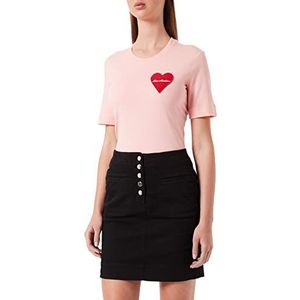 Love Moschino Garment Dyed Miniskirt Rock, zwart, 40 voor vrouwen