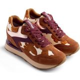 Gioseppo - Mackford - Leren Sneakers - Dierlijke Print - Metallic Accenten