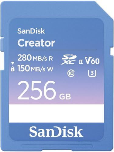 SanDisk - Creator SDXC-kaart - 256 GB - Class 10 - V60 - UHS-II U3
