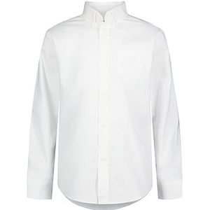 Izod Uniform Men's Long Sleeve Oxford Shirt, White, Medium