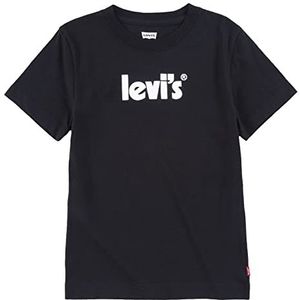Levi's Kids Jongen's Lvb T-shirt met korte mouw, Zwart, 4 Jaren