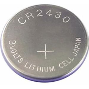 CR2430 3 V lithiumbatterij in blisterverpakking (1 stuk). Ideaal voor kleine apparaten zoals horloges, afstandsbedieningen en speelgoed, zorgt voor constante en duurzame prestaties.