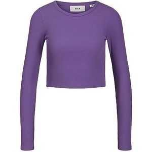 JACK & JONES T-Shirt dames Jjxx Jxfeline Ls Rib Tee Noos,Royal Lilac,L