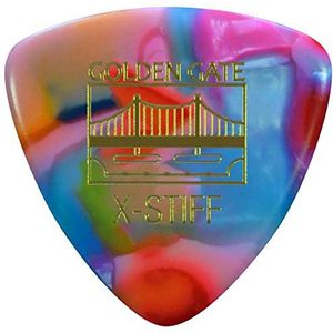 Golden Gate MP-107 Triangle Shape Guitar Picks, 1,5 mm dikte, kleurrijke Clown Confetti