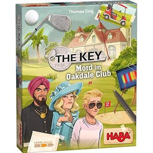 HABA 305610 - The Key - moord in de Oakdale Club, detectief misdaad-spel voor 1-4 spelers vanaf 8 jaar, familiespel met uitgebreid speelmateriaal en oplossingscontrole