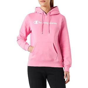 Champion Legacy American Classics Powerblend fleece logo sweatshirt met capuchon, roze, XS voor dames