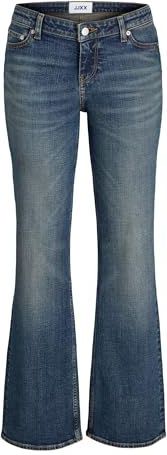 Jack & Jones - Texas Flare - Slim Fit Jeans - Stonewash - Lage Taille