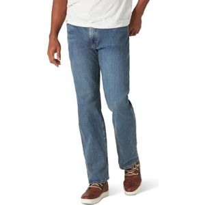Wrangler Authentics Klassieke jeans met comfortabele taille voor heren, Leisteen, 38W / 32L