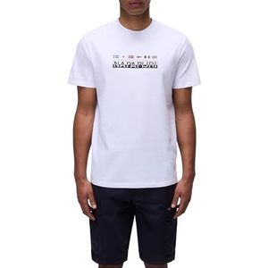 NAPAPIJRI Man T-Shirt-serie met korte mouwen HELDER WIT S