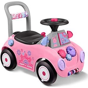 Radio Flyer Creativity Car, Sit to Stand Peuter Ride On Toy, Leeftijd 1-3, Roze
