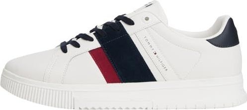 TOMMY HILFIGER - Sneakers - Marine/Rood/Wit - Laag - Leer