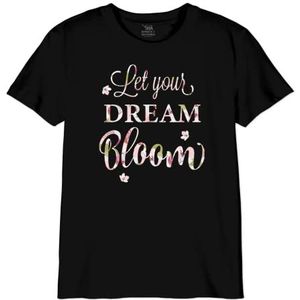 Republic Of California T-shirt voor meisjes, Zwart, 8 Jaren