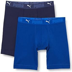 PUMA Heren Sport Cotton Long Boxer Shorts (verpakking van 2)