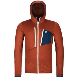 ORTOVOX - Fleece Grid Hoody M - Sweatshirt met Capuchon - Clay Orange