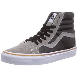 Vans Old Skool, uniseks sneakers voor volwassenen, Grijs Leather Quarter Steeple Gray Black, 40 EU