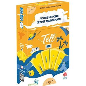 Asmodee Instaplay Tell me More Gezelschapsspellen, kaartspel, gezelschapsspel, coöperatief gezelschapsspel, spel voor volwassenen en kinderen vanaf 10 jaar, 3 tot 8 spelers, Franse versie