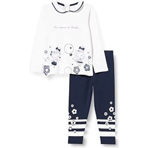 Chicco Completo Per Bambina Con T-shirt met mouwen longen E leggings shorts baby jongens (1 stuk), 038, 80 cm