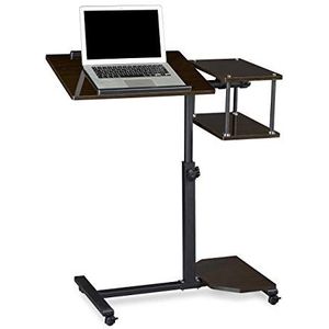 Laptoptafel - Verstelbaar - 2-delig - Zwart - Hout