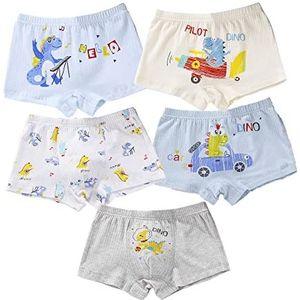 CM-Kid Mutande, set Intimo, boxer voor Ragazzi onderbroeken kinderen baby's, dinosaurus, blauw, 6-7 años