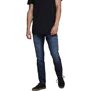 JACK & JONES Slim Jeans voor heren, denim/wit, 32W x 36L