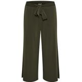 Kaffe - Cropped Broek - Zwart - 95% Polyester 5% Elastaan