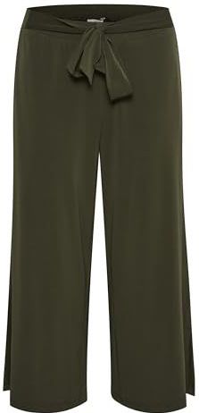 Kaffe - Cropped Broek - Zwart - 95% Polyester 5% Elastaan