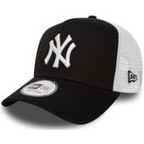New Era New York Yankees MLB Clean Zwart Wit Verstelbare 9Forty A-Frame Truckerpet voor Kinderen - Youth