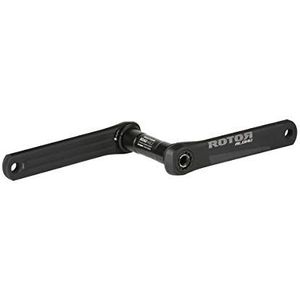 ROTOR Unisex - volwassenen ALDHU 165mm-zwart crankarmen, zwart, 165mm