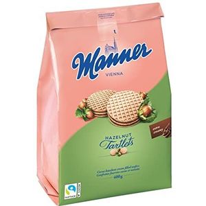 Manner Tartlets | krokante tartelettes met hazelnootcrème | 1 pak (400 g)