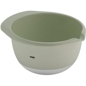 Emsa Prep&Bake Mengkom van kunststof, 2,8 liter, antislip bodem, schenkrand en praktische handgreep, stapelbaar, groen, K3242834