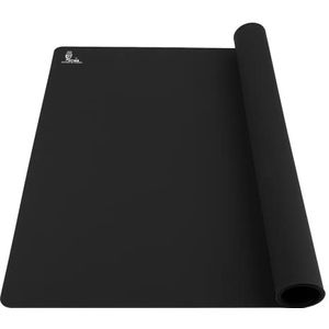 SUPER KITCHEN Antiaanbak Bakmat, Rolling Gebak Bakmatten, Siliconen Deegmat, Placemat, Aanrecht Beschermer, Knutselmat, Siliconenmat voor Fondant, Brood, Pizza,Taart, Epoxy, BPA-vrij (Zwart, 60x40 cm)
