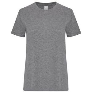 Mukua Melbourne Woman T-shirt voor dames, korte mouwen, grijs (Heather Grey), 3XL, Grijs, 3XL